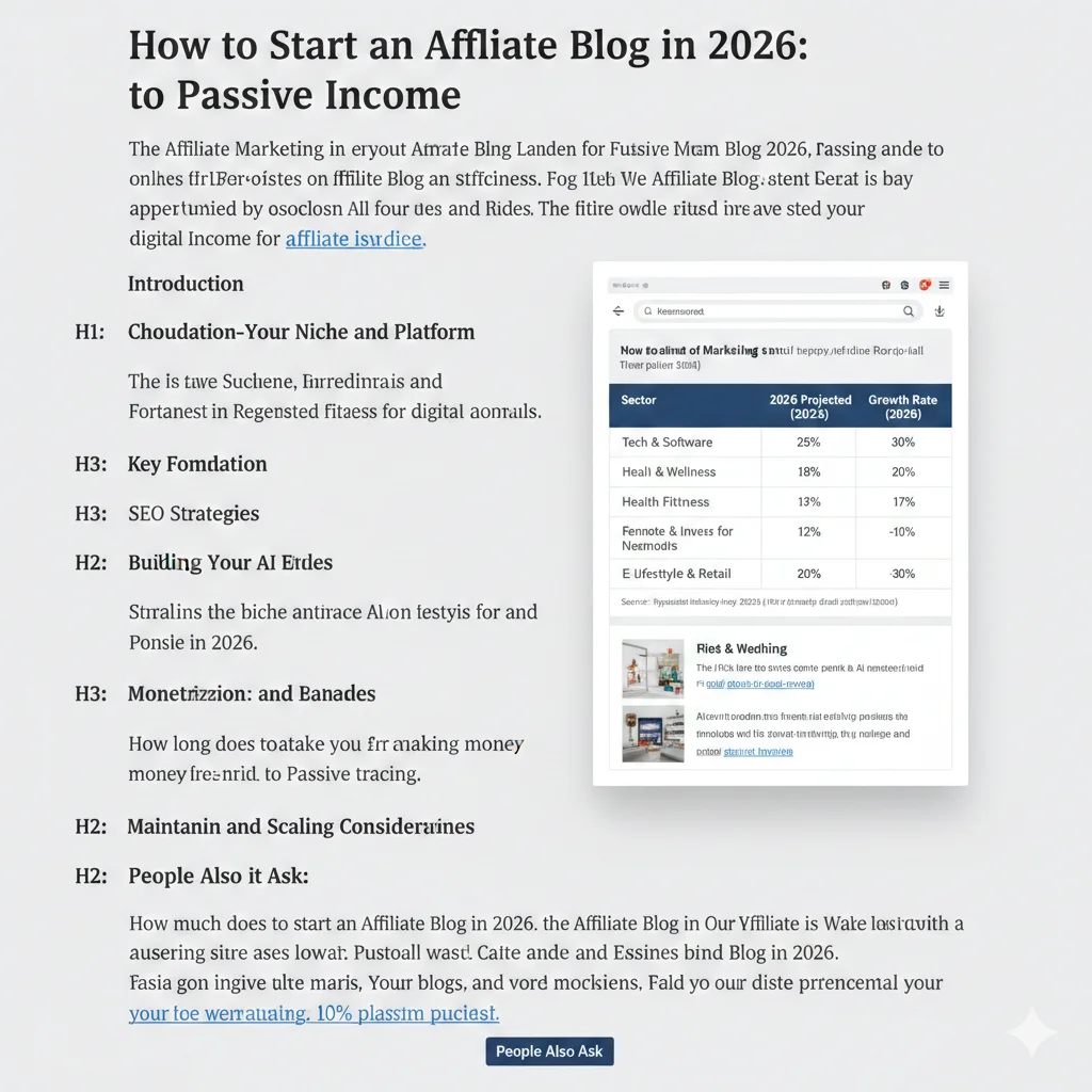 How to Start an Affiliate Blog in 2026: A Complete Step-by-Step Guide